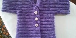 Purple baby cardigan