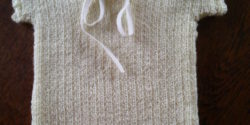 Vintage pattern cream singlet